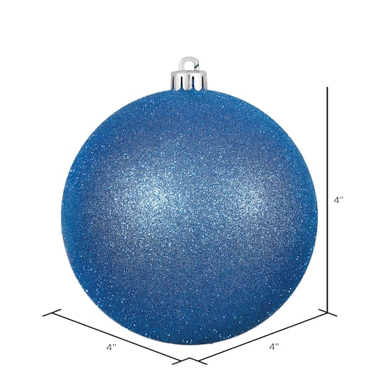 Vickerman Blue Glitter Ball Ornaments